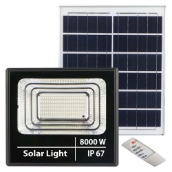 ECOPOWER - 8000W IP67 كشاف حديقة طاقة شمسية