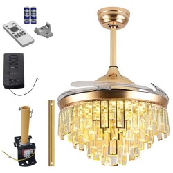 ECOPOWER- IF01 CEILING FAN LEVECHE INVISIBLE GOLDEN