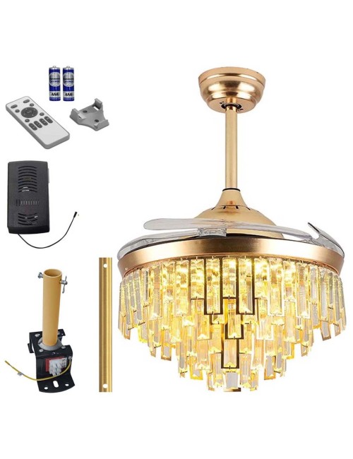 ECOPOWER- IF01 CEILING FAN LEVECHE INVISIBLE GOLDEN