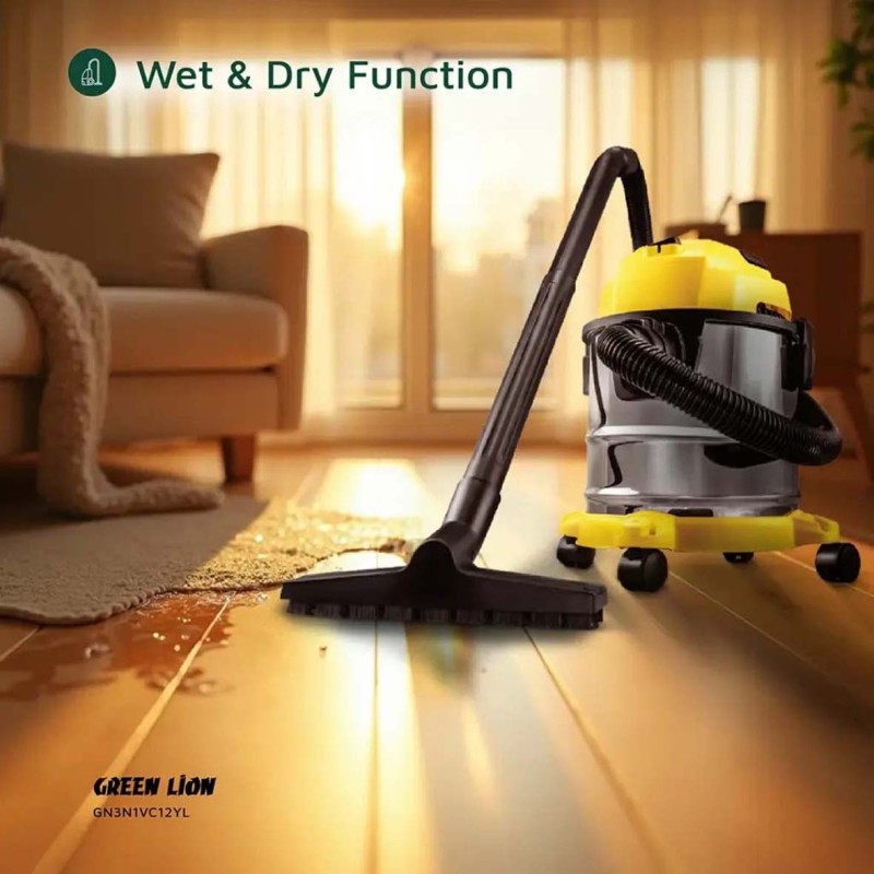 GN3N1VC12YL-3 IN 1 VACUUM CLEANER 12L, 1000W - YELLOW