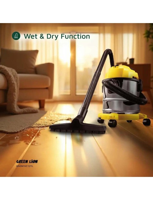 GN3N1VC12YL-3 IN 1 VACUUM CLEANER 12L, 1000W - YELLOW