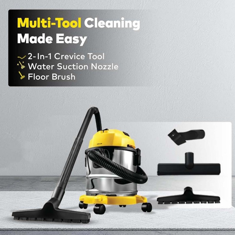 GN3N1VC12YL-3 IN 1 VACUUM CLEANER 12L, 1000W - YELLOW