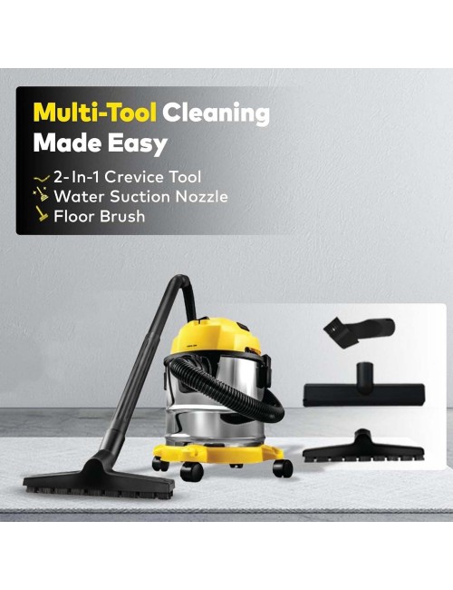 GN3N1VC12YL-3 IN 1 VACUUM CLEANER 12L, 1000W - YELLOW