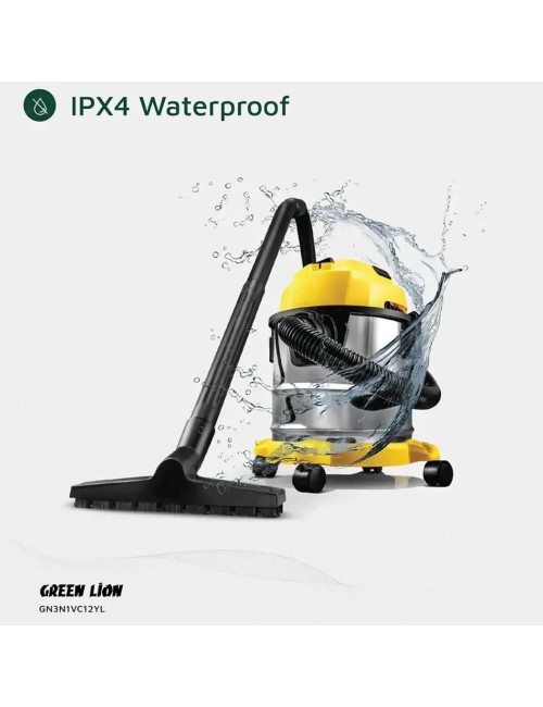 GN3N1VC12YL-3 IN 1 VACUUM CLEANER 12L, 1000W - YELLOW