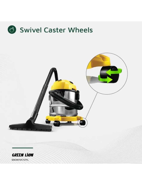 GN3N1VC12YL-3 IN 1 VACUUM CLEANER 12L, 1000W - YELLOW