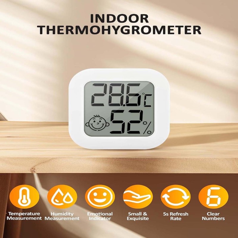 MULTI-FUNCTION ELECTRONIC THERMOMETER HYGROMETER INDOOR