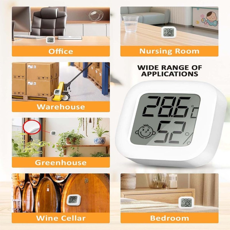 MULTI-FUNCTION ELECTRONIC THERMOMETER HYGROMETER INDOOR