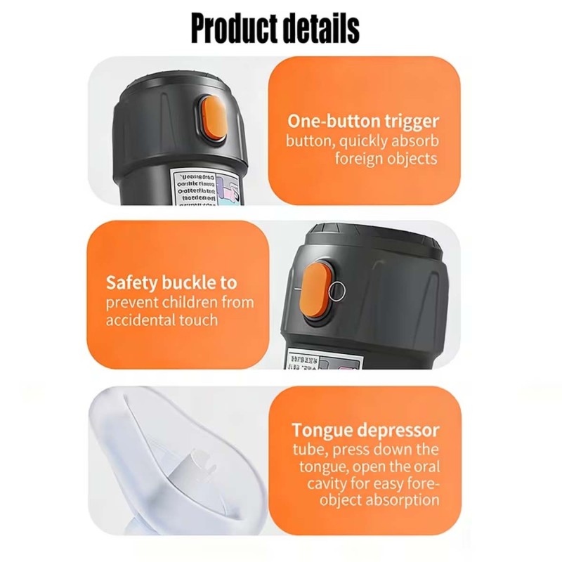 HEIMLICH- ANTI-CHOKING DEVICE,THROAT NEGATIVE PRESSURE SUCTION DEVICE
