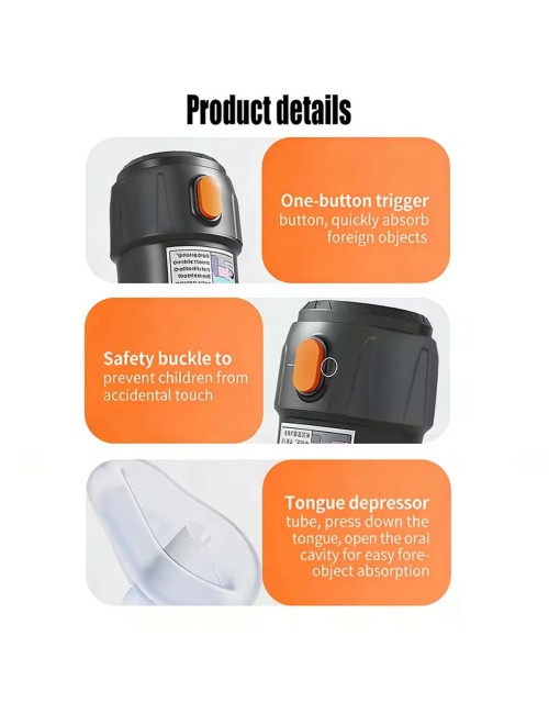 HEIMLICH- ANTI-CHOKING DEVICE,THROAT NEGATIVE PRESSURE SUCTION DEVICE