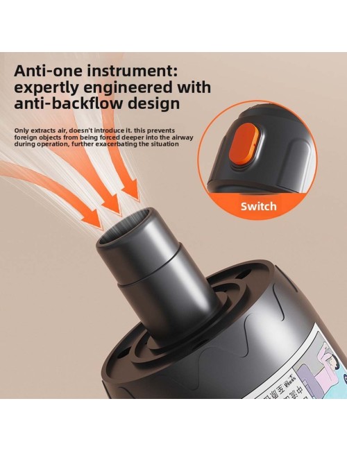 HEIMLICH- ANTI-CHOKING DEVICE,THROAT NEGATIVE PRESSURE SUCTION DEVICE