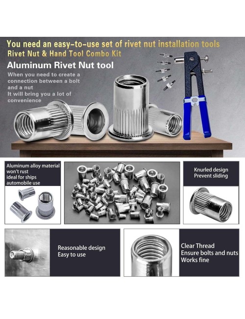 MULTI EXTENSIO HAND RIVETER NUT GUN ماكينة برشام يدوي