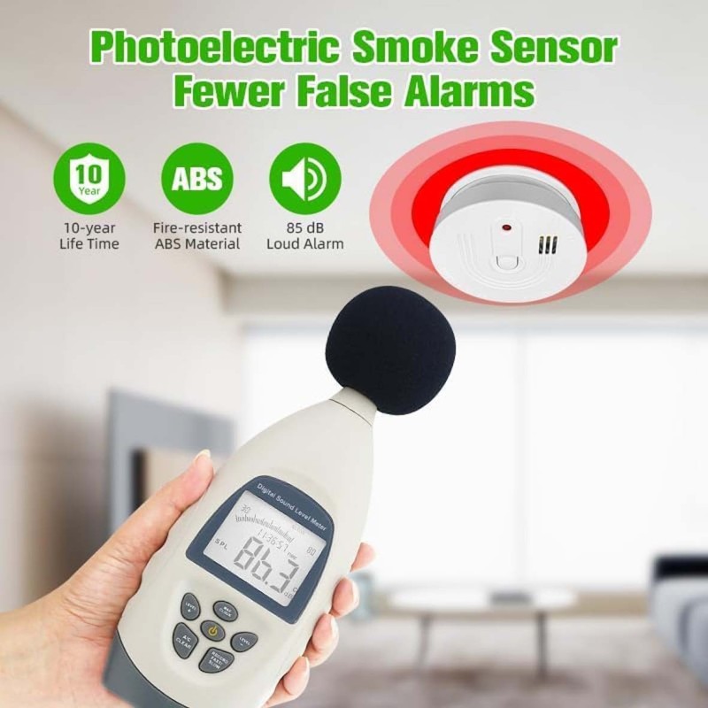 SMOKE DETECTOR-DC PV جهاز انذار حريق دخان كندي