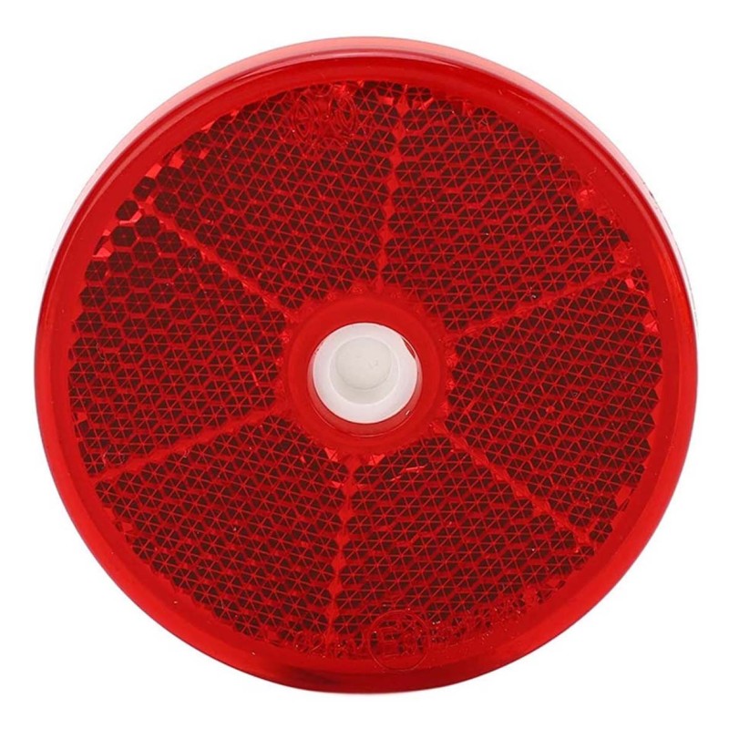ROUND REFLECTOR RED