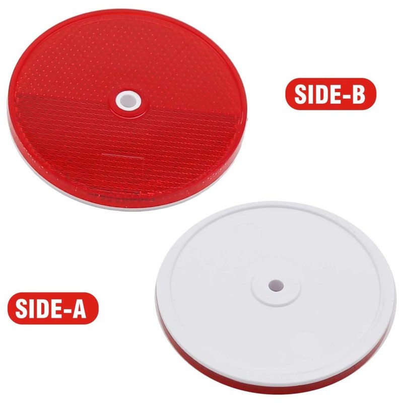 ROUND REFLECTOR RED
