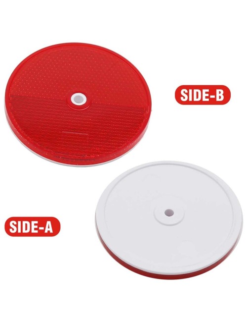 ROUND REFLECTOR RED