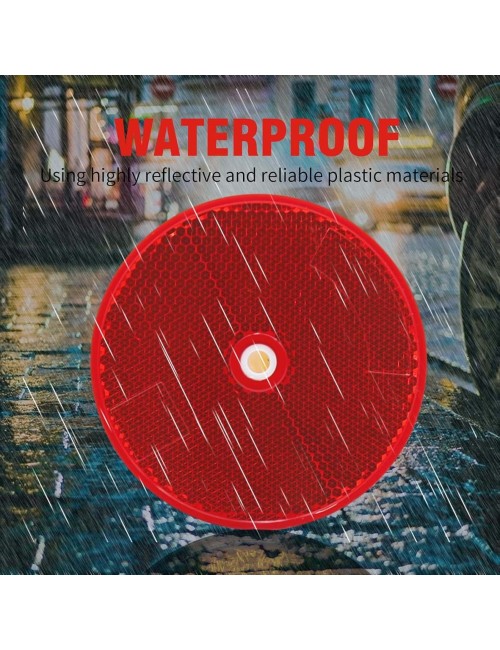 ROUND REFLECTOR RED