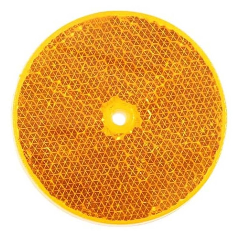 ROUND REFLECTOR YELLOW