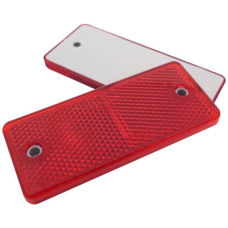 22367-RECTANGLE REFLECTOR RED 9CM X 4CM