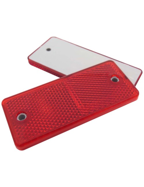 22367-RECTANGLE REFLECTOR RED 9CM X 4CM