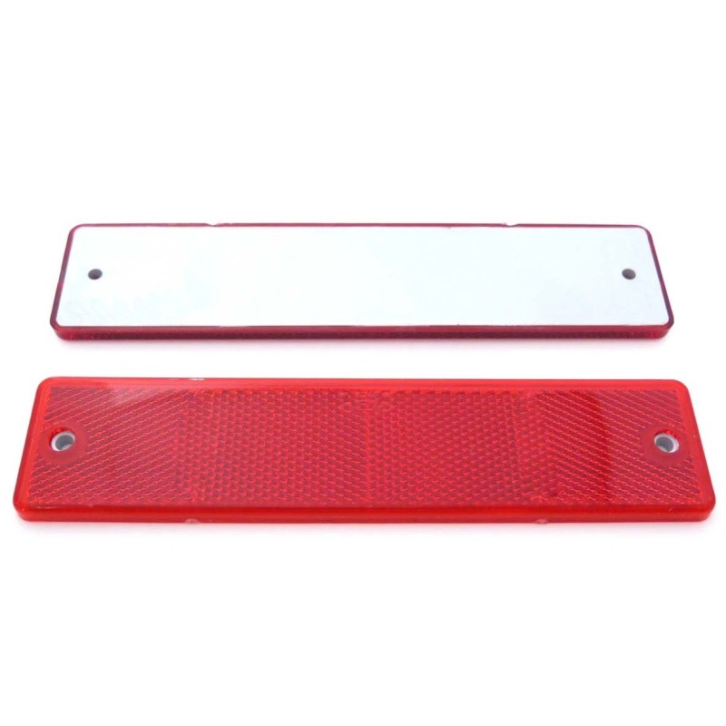 KOREALITE-RECTANGLE REFLECTOR RED 18CM X 4CM