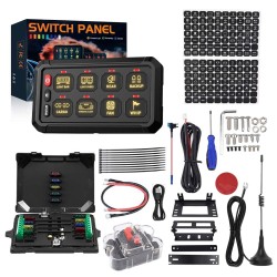 8GANG-SWITH PANEL FOR CONNECTING ADDITIONAL EQUIPMENT WITH 8 BUTTONS