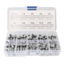 FAST-BLOW GLASS TUBE FUSE KIT 6X30MM 60PCS/PKT
