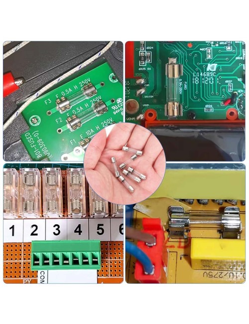 FAST-BLOW GLASS TUBE FUSE KIT 6X30MM 60PCS/PKT