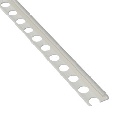 PVC TILE TRIM WHITE 10 MM x 2.60 MTR