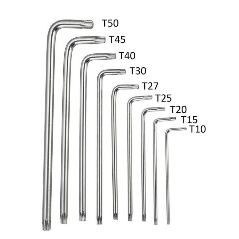 THX-1876/0319 ALLEN KEY STAR LONGEST 9 PCS/SET