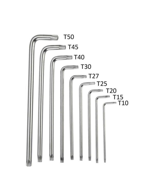 THX-1876/0319 ALLEN KEY STAR LONGEST 9 PCS/SET