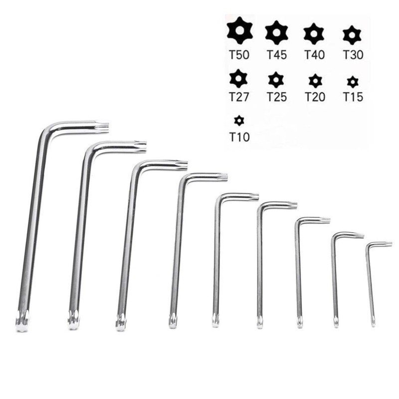 THX-1876/0319 ALLEN KEY STAR LONGEST 9 PCS/SET