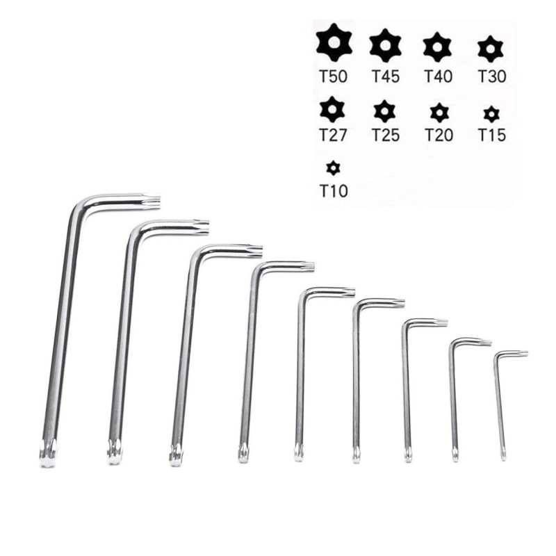 THX-1877/0319 MEDIUM LONG ALLEN KEY STAR 9 PCS/SET