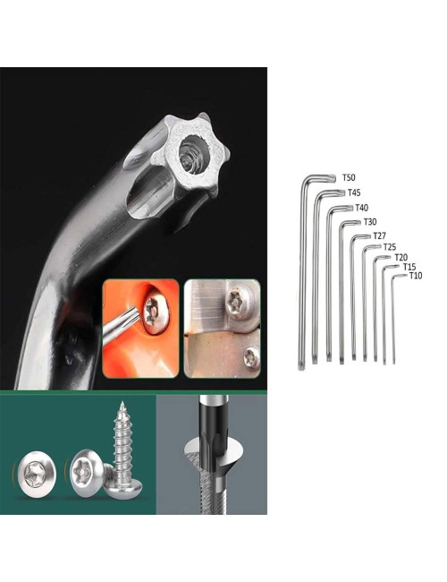 THO-1878/0319/1687 STANDARD ALLEN KEY STAR 9 PCS/SET