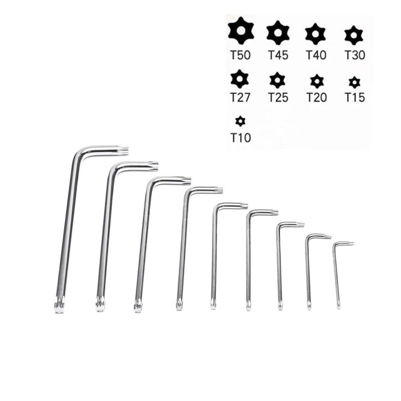 THO-1878/0319/1687 STANDARD ALLEN KEY STAR 9 PCS/SET