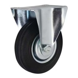CASTRE WHEEL RUBBER FIXED 4"