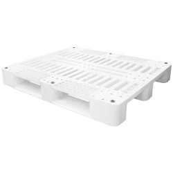 PLASTIC PALLET WHITE 120 x 100 x 15 CM