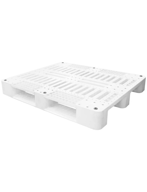 PLASTIC PALLET WHITE 120 x 100 x 15 CM