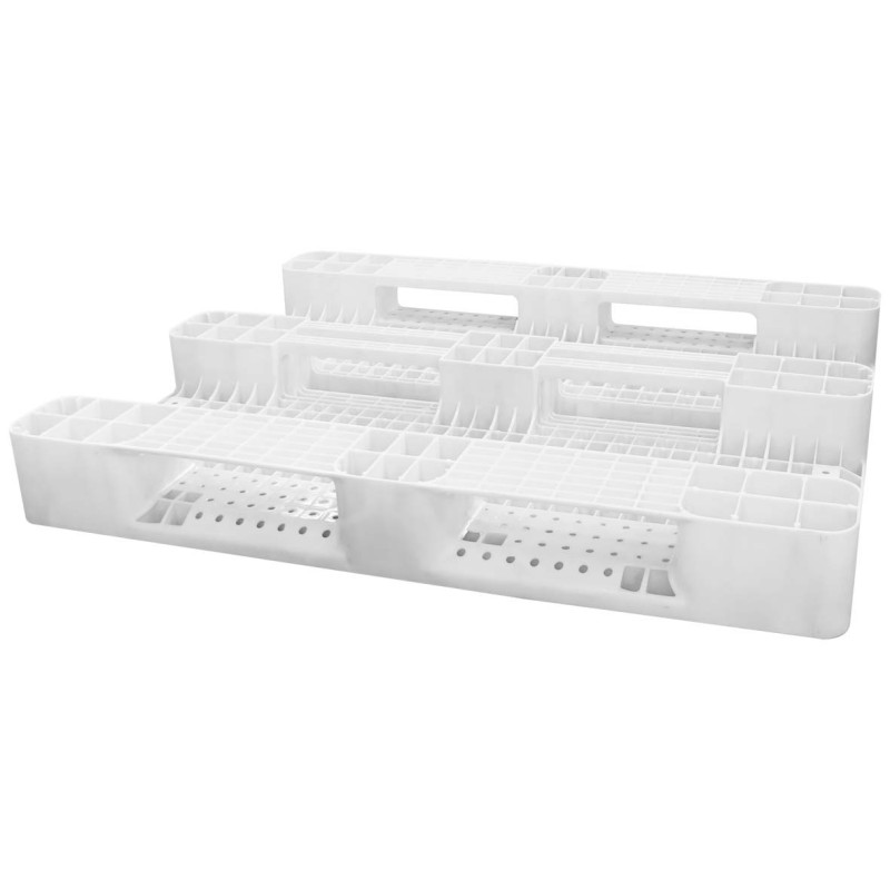 PLASTIC PALLET WHITE 120 x 100 x 15 CM