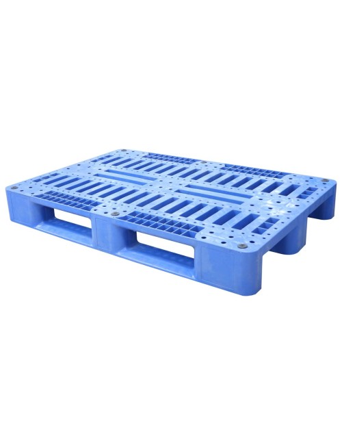 PLASTIC PALLET BLUE 120 x 80 x 15 CM