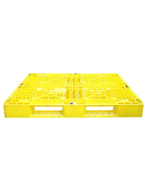 PLASTIC PALLET YELLOW 120 x 100 x 12 CM