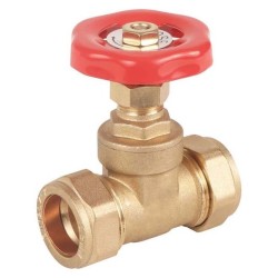 BRASS PIPE VALVE 22 MM