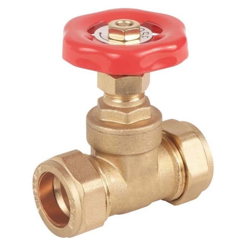 BRASS PIPE VALVE 22 MM