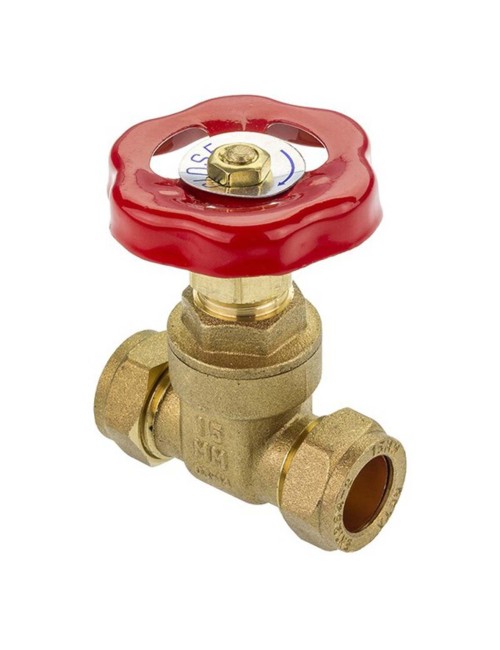 BRASS PIPE VALVE 15 MM