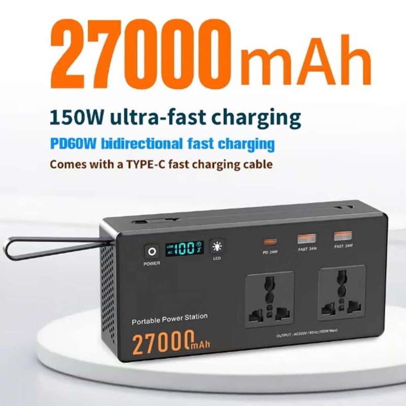 CN150 BLUE FIRE PORTABLE POWER STATION 27000mAH 150W