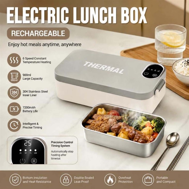 RHB N5 CORLDLESS ELECTRIC LUNCH BOX 900ML