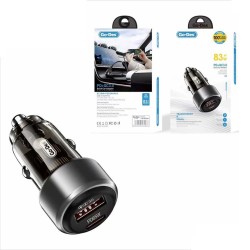 GD-QC2081 PD65W QC3.0 FAST CAR CHARGER 65W USB C TYPE C DUAL PORT+C ADAPTOR