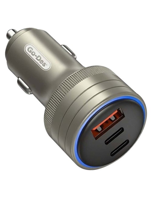 GD-QC2366 66W 3-PORT USB C SUPPER FAST CAR ADAPTER
