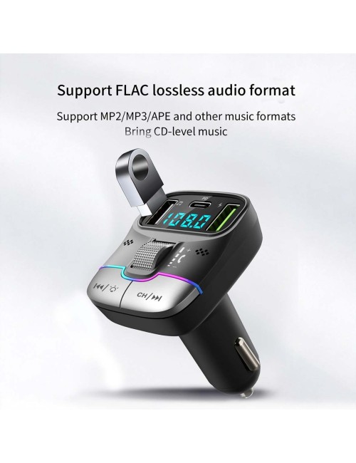 GD-BT39 CAR WIRELESS MP3 PLAYER,FM TRANSMITTER WITH USB & TYPE-C PORT