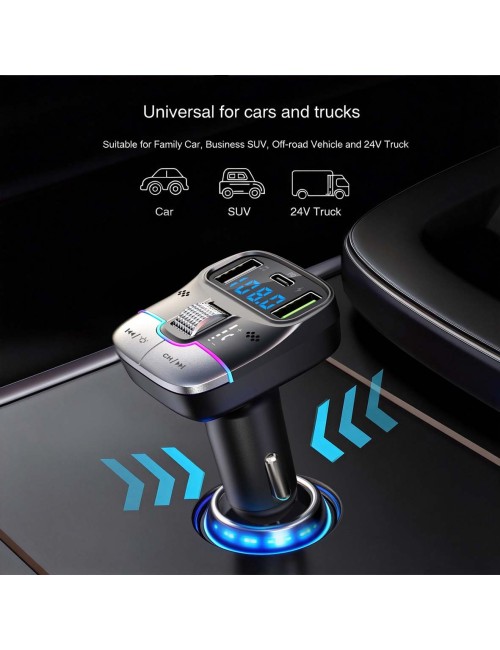 GD-BT39 CAR WIRELESS MP3 PLAYER,FM TRANSMITTER WITH USB & TYPE-C PORT