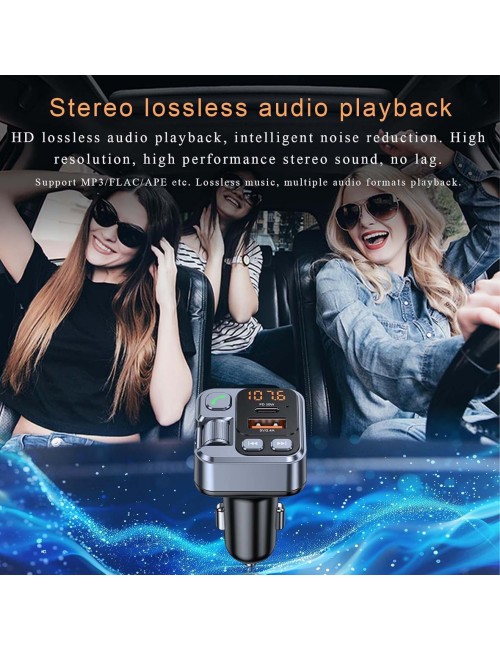 MARVERS MS-C67 PD+QC3.0 CAR WIRELESS MP3 PLAYER,FM TRANSMITTER WITH USB & TYPE-C PORT